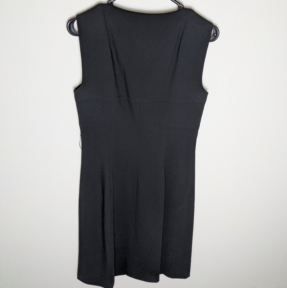 Akris Punto Black Wool Sleeveless Dress Size 6 - Picture 4 of 10